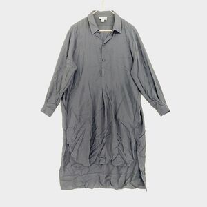 New Fern Finds Rayon Lightweight Long Sleeve Pockets Shirt Tunic Dress P2331